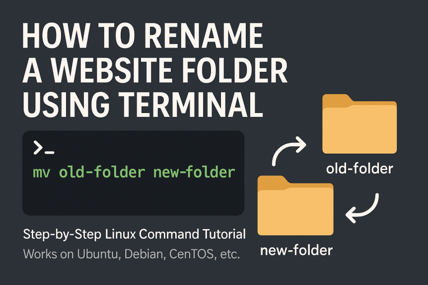 How to Rename a Website Folder Using Terminal